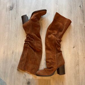 New Free People Chestnut Over the Knee Boots